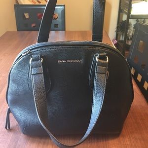 Black Dana Buchanan handbag with feet